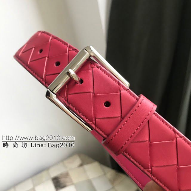 BV高端男士皮帶 寶緹嘉intreccio編織雙面啞光小牛皮腰帶  jjp1538